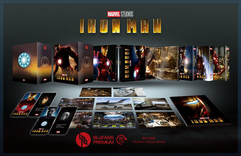 Iron Man OneClick Box Set BluFans SteelBook Edition Tripack - Discless