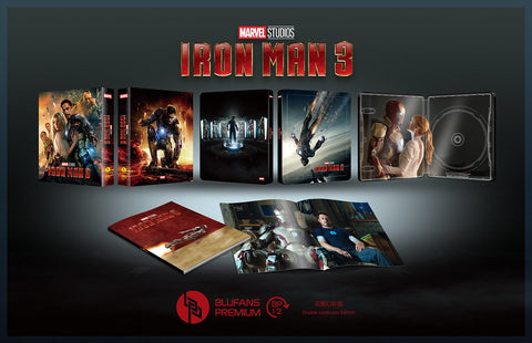 Iron Man 3 SteelBook Discless Double Lenti Blufans