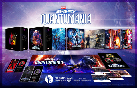 Antman Quantumania - OneClick Box Set BluFans SteelBook Edition Tripack - Discless